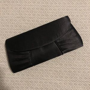 Black Satin Evening Clutch